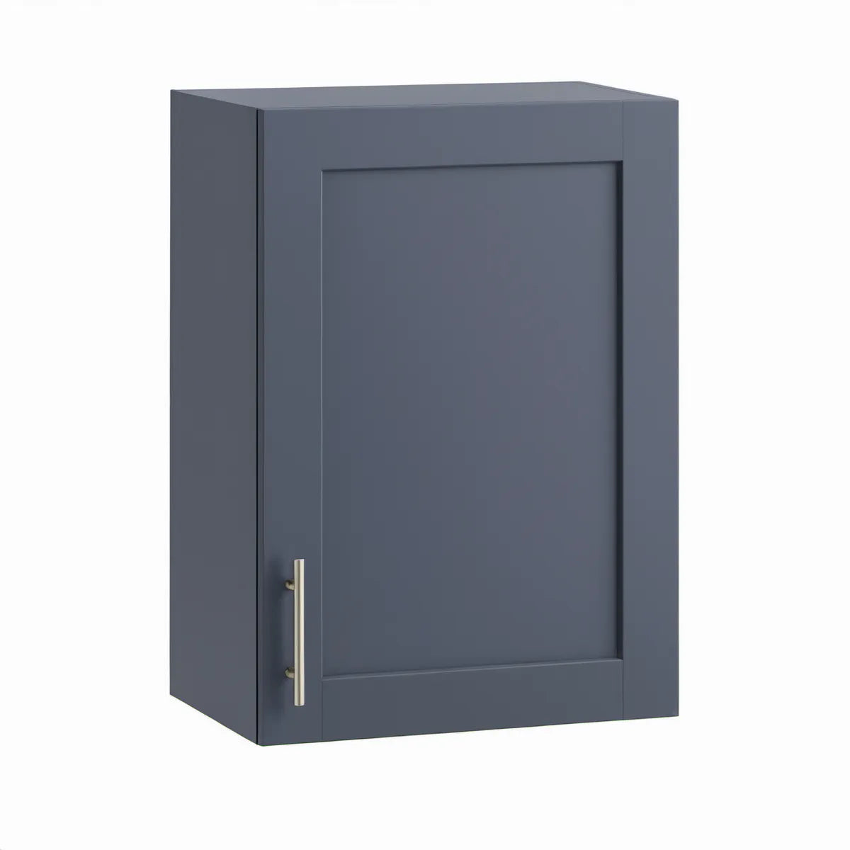 Dark Blue Single Shaker Door Wall-Mounted Kitchen Cabinet, 12 x 12 x 30 in